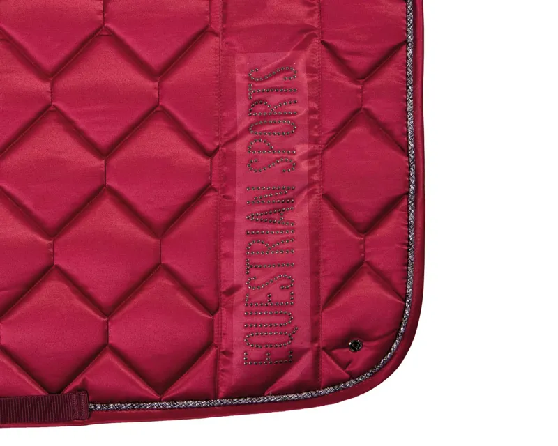 QHP Gloss General Purpose Saddle Pad in Burgundy-1